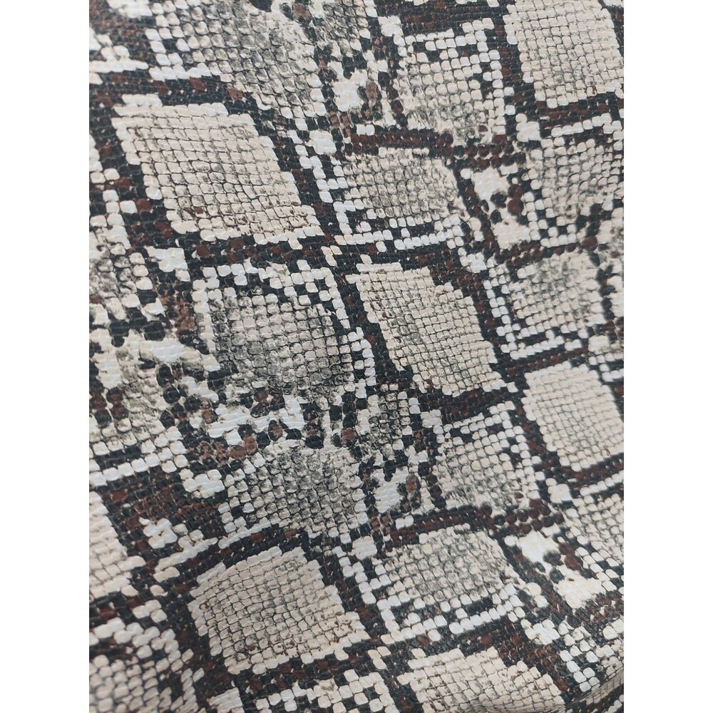 Vinyl Material Snake Skin Light Tan And Brown 6 Yards 54 Inch wide